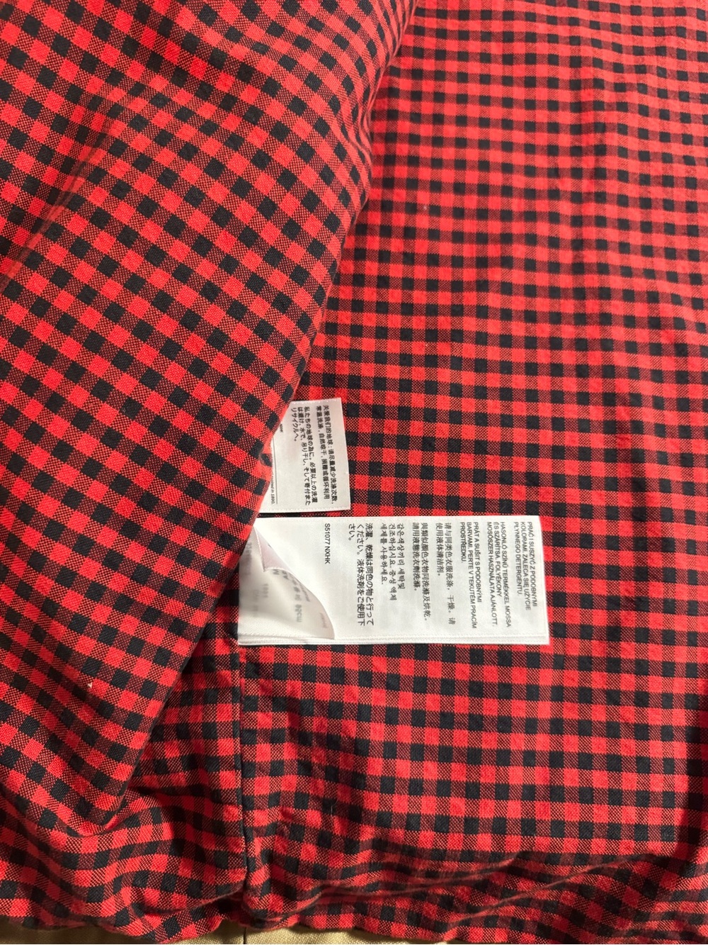 Levi's Men's Tan Workwear Jacket with Red Plaid Lining - Picture 8 of 11